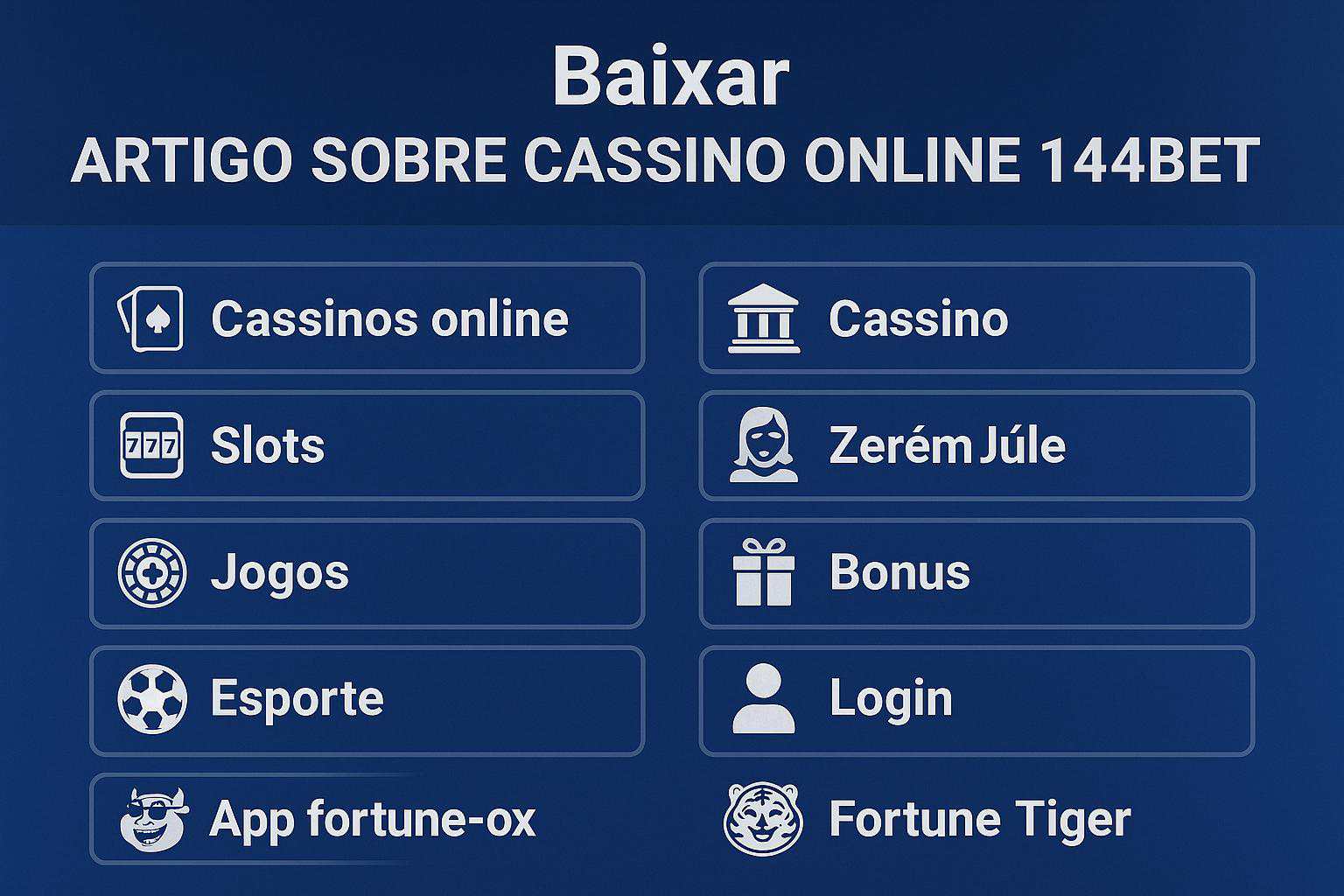 Baixar o 144BET Cassino App